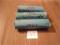 1941, 46, 49 Nickels