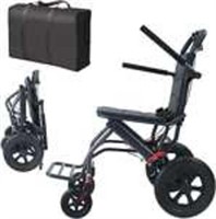 Folding Travel Wheelchair with Handbrake