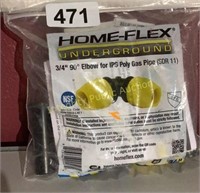 Home-Flex 3/4" 90° Elbow For IPS Poly Gas Pipe