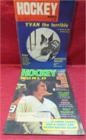 1967 & 1973 Hockey World Vintage Magazines