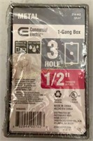 Commercial Electric Metal 1-Gang Box