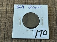 1864 2-Cent Piece