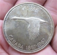 1967 Canada Goose Silver Dollar Centennial Issue