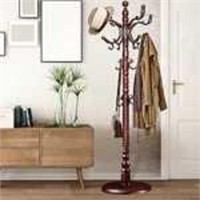 Coat Rack Standing Mahogany