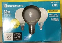 Ecosmart 60W LED Bulbs G16.5/E12