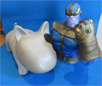 Thanos & Tapas Doggie Banks Marvel Figure Loose