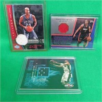 3x Basketball Jersey Relic Cards Jason Kidd WADE +