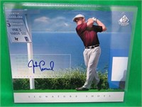 Justin Leonard 2004 SP Signature Golf 8x11 SIGNED