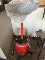 Red Rolling Oil Pan & Container