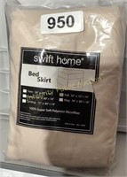 Swift Home Bed Skirt Beige Full