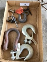 Log Chain Hooks w/snap closures; Drill Chucks
