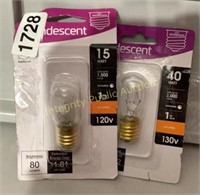 2ct Feit Electric 15W Incandescent Bulb E17