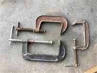 3) Large C Clamps