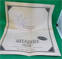 Eddie Shack Vintage Autograph On Newspaper Ad