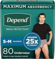 SEALED - Depend Adult Incontinence Underwear