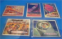 1957 Lot 5 Topps Space Trading Cards Sputnik MORE