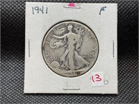 1941 Walking liberty half dollar