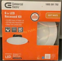CE 6’’ LED Recessed Kit