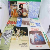10x 1970's College Basketball Media Guides Baylor+