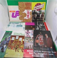 10x 1970-80's College Basketball Media Guides Aces