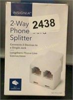 Insignia 3-Way Phone Cord Splitter