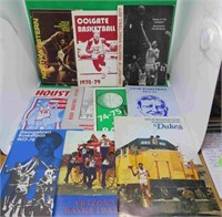 10x 1970's College Basketball Media Guides Houston