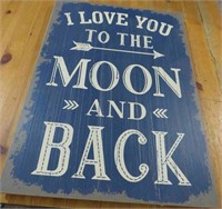 19x13.5" Poster Board Love you To The Moon & Back