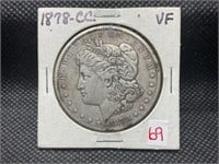1878 cc Morgan Silver dollar