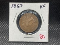 1867 Indian head cent