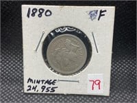 1880 3 cent silver piece