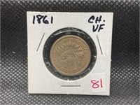 1861 Indian head cent