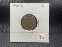 1908 S Indian head cent