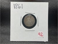 1861 half dime