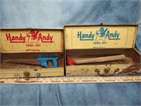 (2) Handy Andy Tool Boxes & (2) Tools