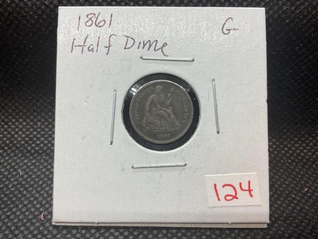 1861 seated half dime