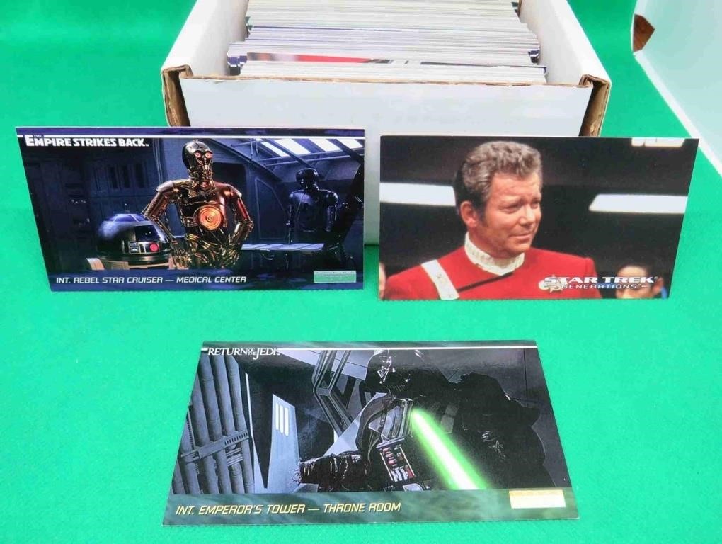 195x Star Wars & Star Trek Widevision Trading Card