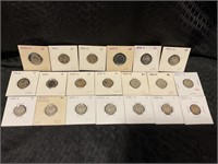 20 assorted date Silver dimes