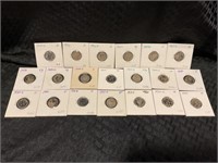 20 assorted date silver dimes