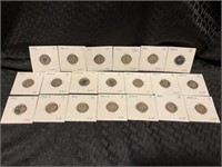 20 assorted date silver dimes