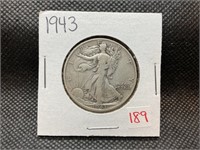 1943 walking liberty half dollar