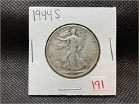 1944S walking liberty half dollar