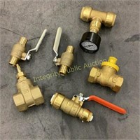 6pc Brass Connectors