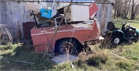 Dodge Pickup Box Trailer w/scrap iron & riding
