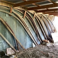 Wood Arched Barn/Grainery Trusses, approx 24