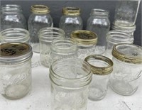 15 BALL CANNING JARS VARIOUS SIZES