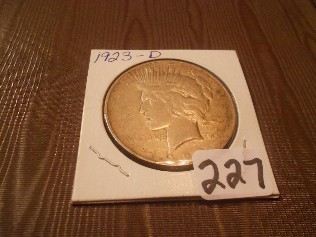 1923D Peace Dollar