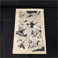 Vigilante 45 original comic pannels, Tod Smith