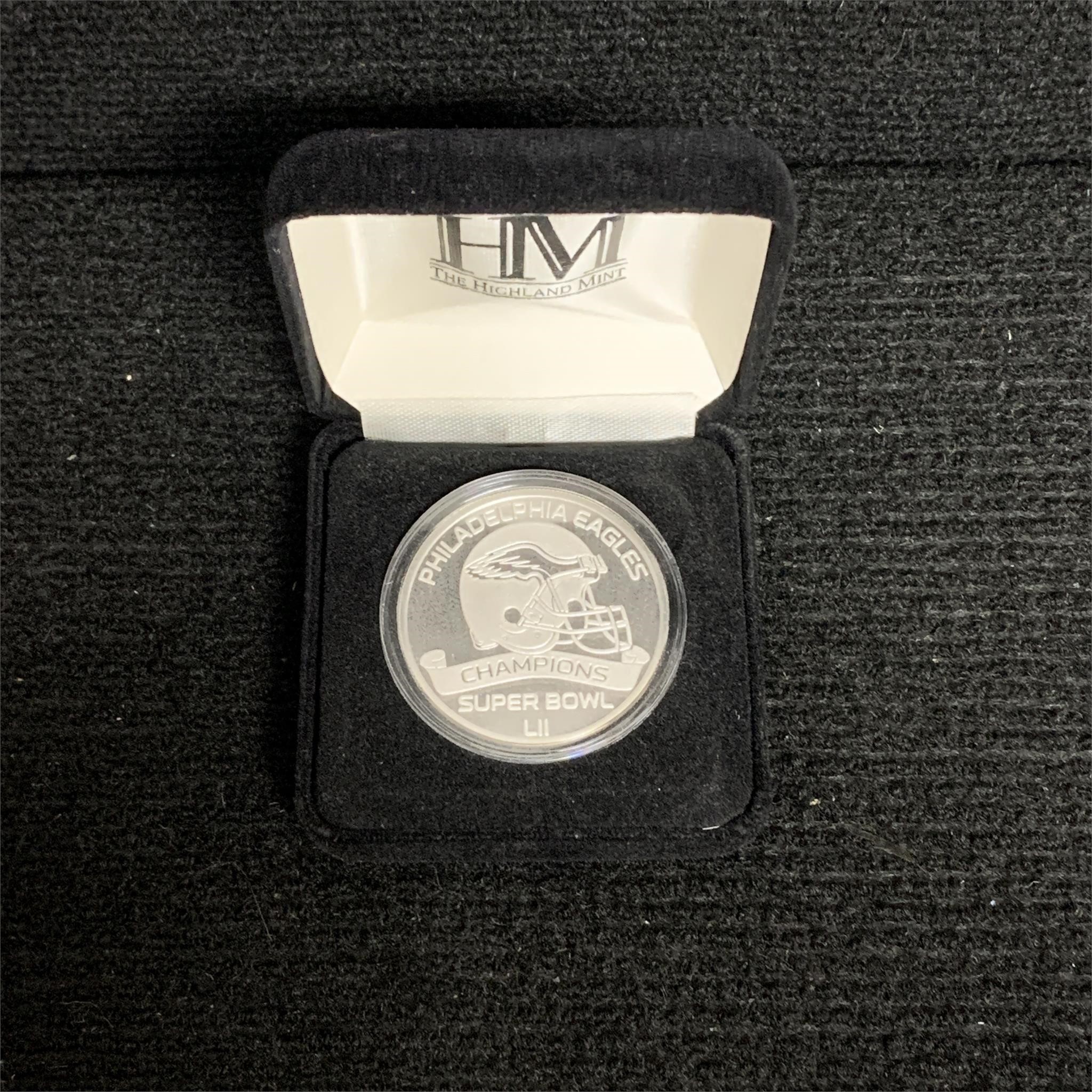 Eagles Super Bowl 53 Champions Silver Coin
