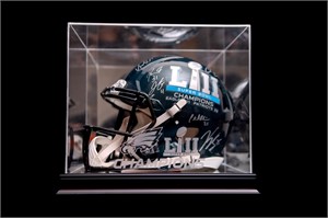 Eagles Super Bowl Team Signed Helmet  w/COA