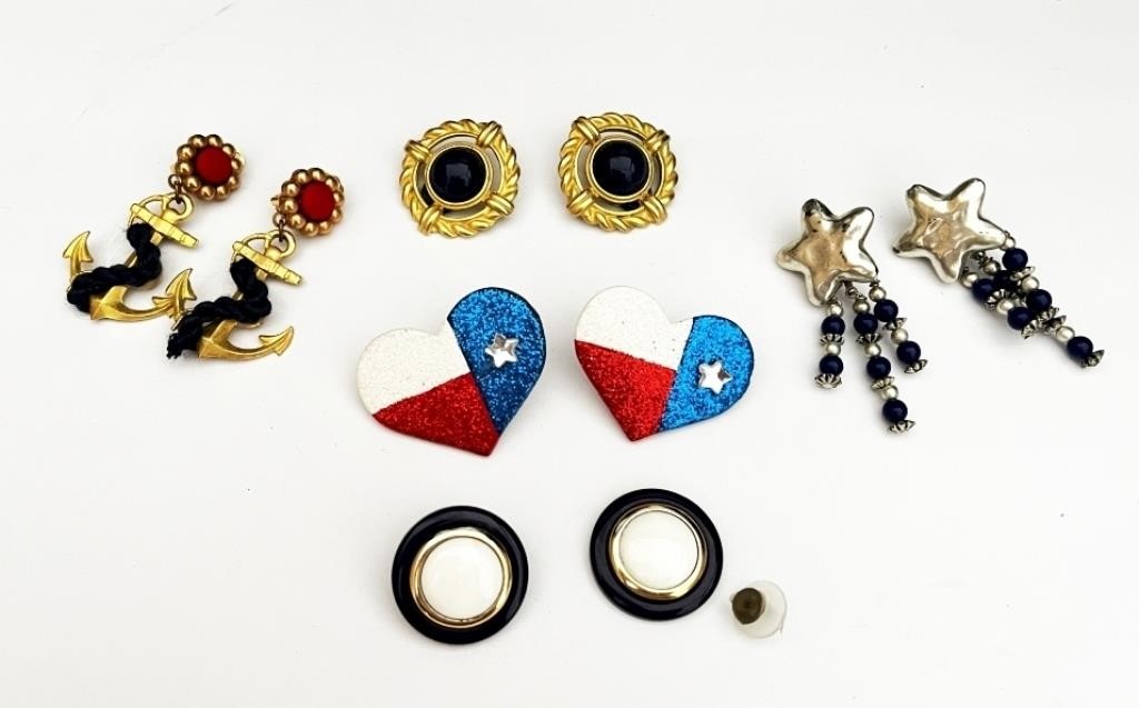 Vintage Patriotic Earrings